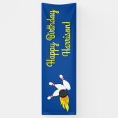 Bowling kinderen Birthday Cute Sports Spandoek (Verticaal)
