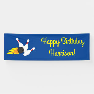 Bowling kinderen Birthday Cute Sports Spandoek