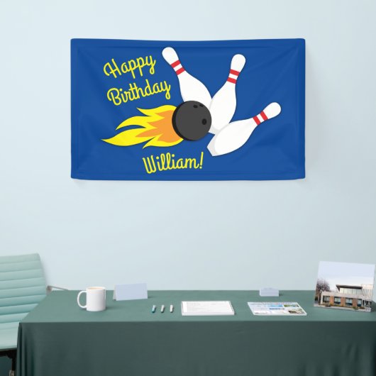 Bowling kinderen Birthday Cute Sports Spandoek (Beurs)