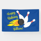 Bowling kinderen Birthday Cute Sports Spandoek (Horizontaal)