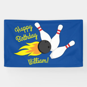 Bowling kinderen Birthday Cute Sports Spandoek