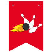 Bowling kinderen Birthday Cute Sports Vlaggetjes (Eerste vlag)