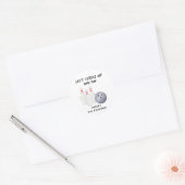 Bowling Kinderverjaardagsfeestje Ronde Sticker (Envelop)