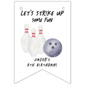 Bowling Kinderverjaardagsfeestje Vlaggetjes (Tweede vlag)