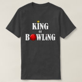 Bowling King Bowling Ball Pin Bowler Bowling T-shirt (Design voorkant)