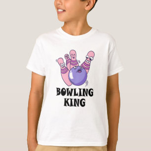 Bowling King Childrens Birthday Party T-shirt