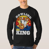 Bowling King Evolution of Man Bowling T-shirt (Voorkant)