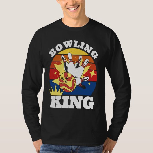 Bowling King Evolution of Man Bowling T-shirt (Voorkant)