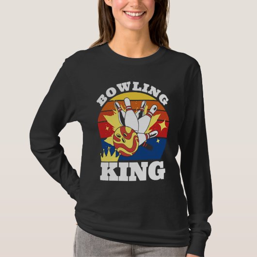 Bowling King Evolution of Man Bowling T-shirt (Voorkant)