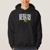 Bowling King funny Bowling King Hoodie (Voorkant)