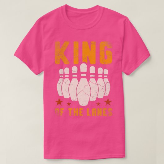 Bowling King of the Lanes T T-shirt (Design voorkant)