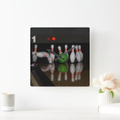 Bowling-klok Vierkante Klok (Huis)