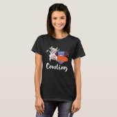Bowling Koe Bowler Strike Bowling Pin Bowling Bal T-shirt (Voorkant volledig)
