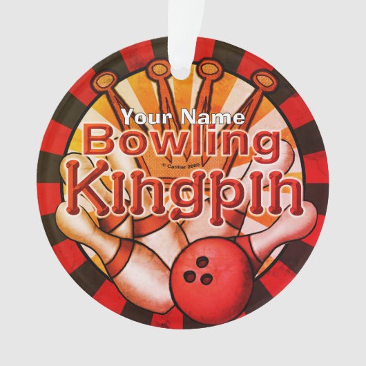 Bowling Koningspin Ornament (voorkant)