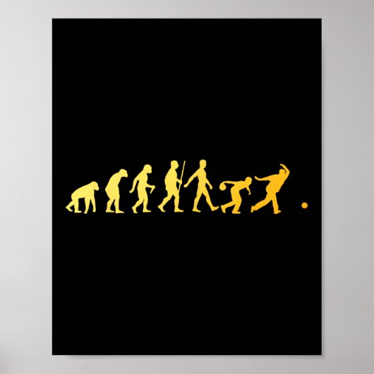 Bowling kunst voor mannen vrouwen Kinder bowler no Poster (Voorkant)