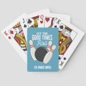 Bowling - Laat de goede tijden rollen - ontwerp Pokerkaarten (Achterkant)