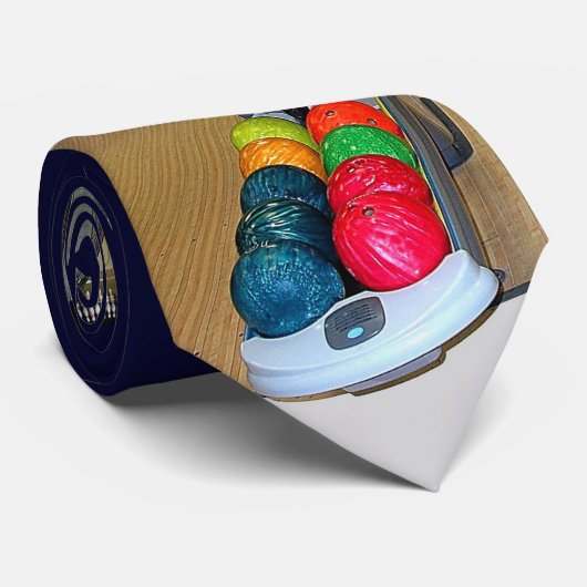 Bowling lanes bowling ballen sport stropdas (Opgerold)