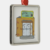 Bowling Lanes Metalen Ornament (Rechts)