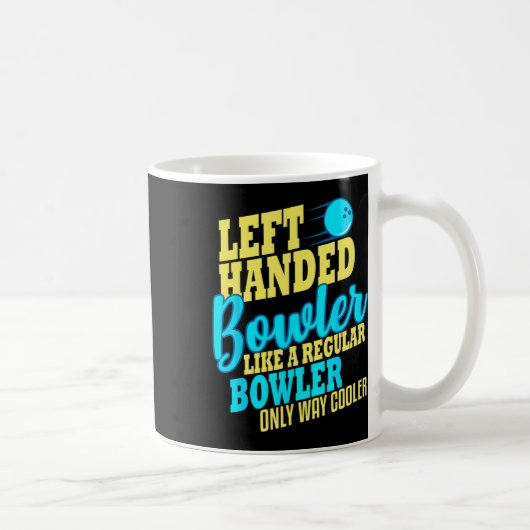 Bowling left Handed Bowler Funny Team Koffiemok (Rechts)