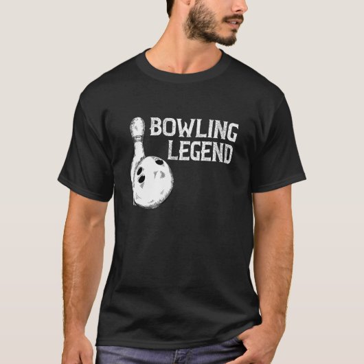 Bowling Legend Strike Bowler Bowling Team Bowling T-shirt (Voorkant)