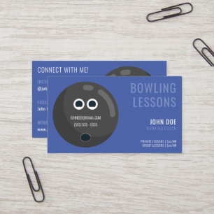 Bowling Lessons Visitekaartje voor Bowling Coaches