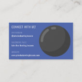 Bowling Lessons Visitekaartje voor Bowling Coaches (Achterkant)