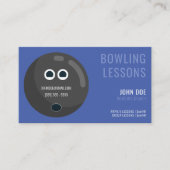 Bowling Lessons Visitekaartje voor Bowling Coaches (Voorkant)