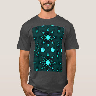 Bowling Light Blue Seamless Wallpaper T T-shirt