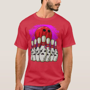 Bowling Lover Bowling Pins Halloween T T-shirt