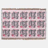 Bowling Lover Cute Retro Aesthetic Sports Design Deken (Voorkant)