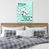 Bowling Lover Gift, grappige Bowling Player Gift Canvas Afdruk (Insitu (Slaapkamer))