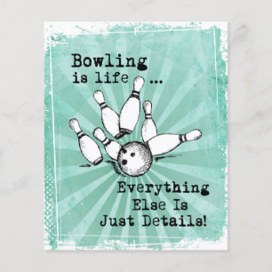 Bowling Lover Gift, grappige Bowling Player Gift Flyer