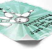 Bowling Lover Gift, grappige Bowling Player Gift Foto Afdruk (Hoek)