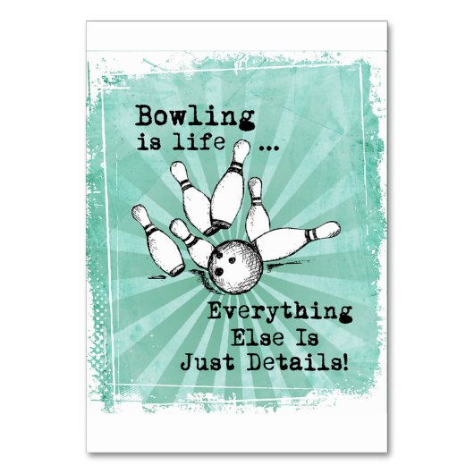 Bowling Lover Gift, grappige Bowling Player Gift Kaart (Voorkant)