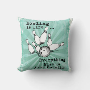 Bowling Lover Gift, grappige Bowling Player Gift Kussen
