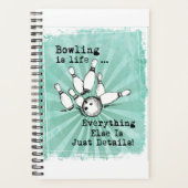 Bowling Lover Gift, grappige Bowling Player Gift Planner (Voorkant)
