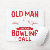 Bowling Lover onderschat oud Man nooit met Bow Muismat (Met muis)