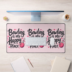 Bowling Lover Schattige Retro Esthetisch Sportontw Bureaumat