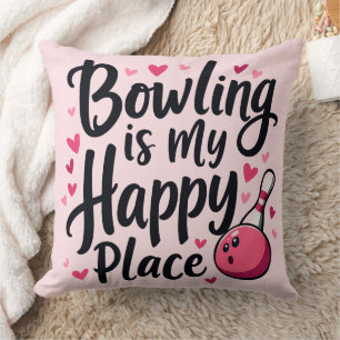 Bowling Lover Schattige Retro Esthetisch Sportontw Kussen
