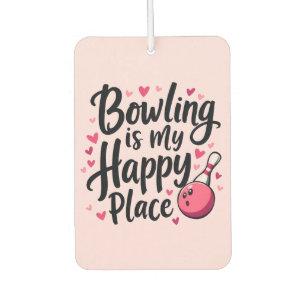 Bowling Lover Schattige Retro Esthetisch Sportontw Luchtverfrisser