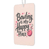 Bowling Lover Schattige Retro Esthetisch Sportontw Luchtverfrisser (Links)