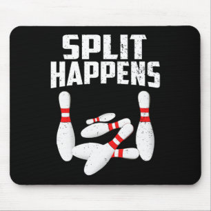 Bowling Lover Shirt Split Happens Mannen Vrouwen K Muismat