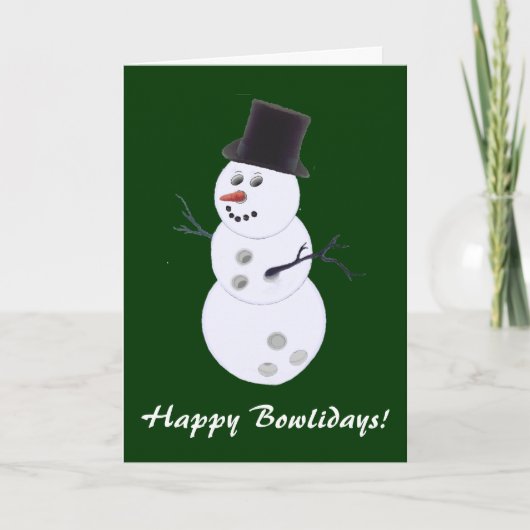 Bowling Lovers Kerst Kaarten (Voorkant)