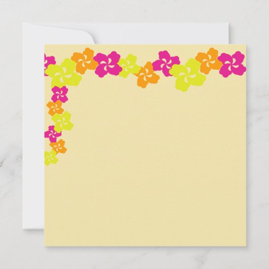 Bowling Luau Kaart (Achterkant)