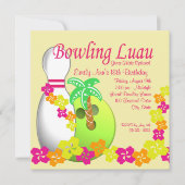 Bowling Luau Kaart (Voorkant)