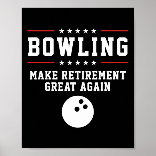 Bowling maakt de pensionering weer geweldig - dank poster (Voorkant)