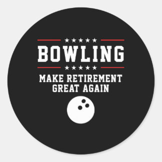Bowling maakt de pensionering weer geweldig - dank ronde sticker