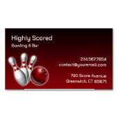 Bowling Magnetisch Visitekaartje (Voorkant)