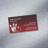 Bowling Magnetisch Visitekaartje (Voorbeeld)