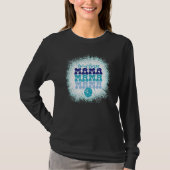 Bowling Mama Retro Moederdag Bowling Mam Game Da T-shirt (Voorkant)